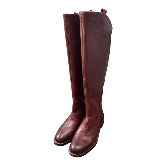 Franco Sarto Women’s Bordo Bordeaux Leather Meyer Knee High Boot Size 5M NWOT - Picture 10 of 17